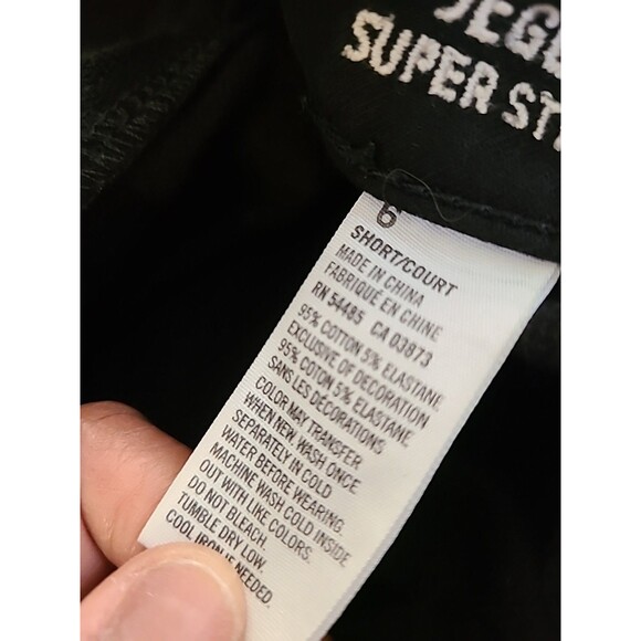 American Eagle Jeans Size 6 Womens Jegging Super Stretch Mid Rise Black Denim - Picture 7 of 7